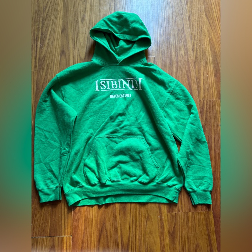 Green Hoodie for Men size large